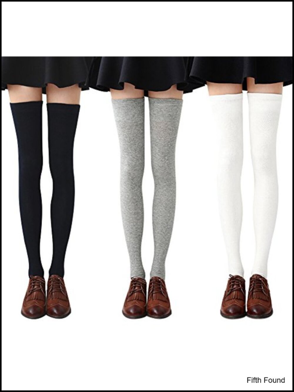 Women's Thigh High Socks Striped Acrylic Elastane Nylon Leg Warmers